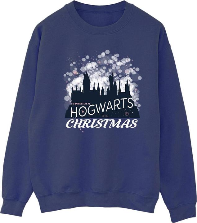 Actual product image Womens/Ladies Hogwarts Christmas Sweatshirt (S)
