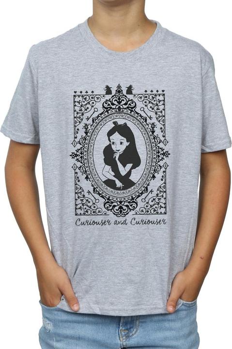 Immagine prodotto Disney Maglietta con cornice Alice in Wonderland per ragazzi (152, 158)