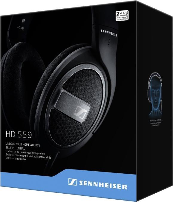 Actual product image Sennheiser HD 559 (No noise cancelling, Cable)