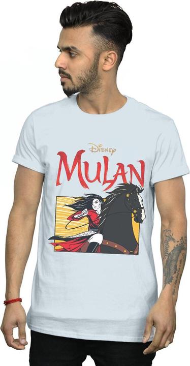 Actual product image Disney Mens Mulan Movie Horse Frame T-Shirt (S)
