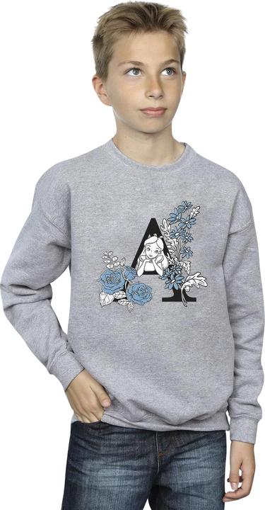 Produktbild Disney Sweatshirt Jungen Alice im Wunderland Buchstabe A (152, 158)