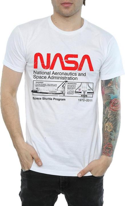 Actual product image Nasa Mens Space Shuttle Cotton T-Shirt (S)