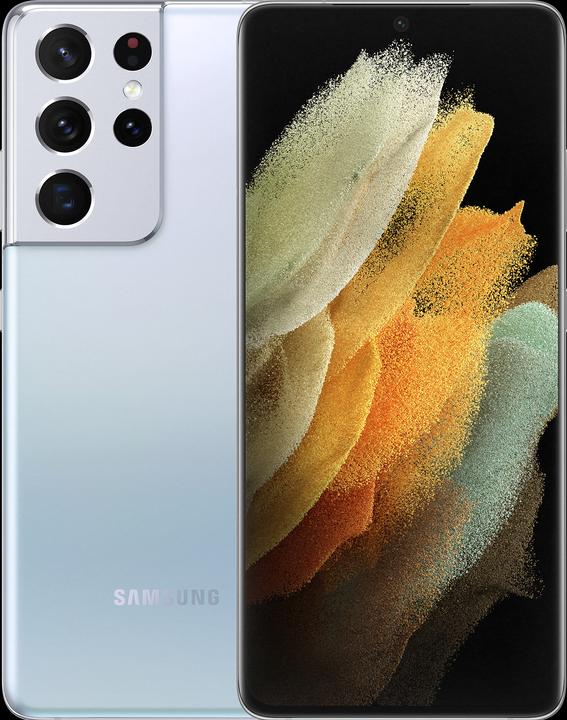 Samsung Galaxy S21 Ultra EU (256 GB, Phantom Silver, 6.80", Dual SIM, 108 Mpx, 5G)