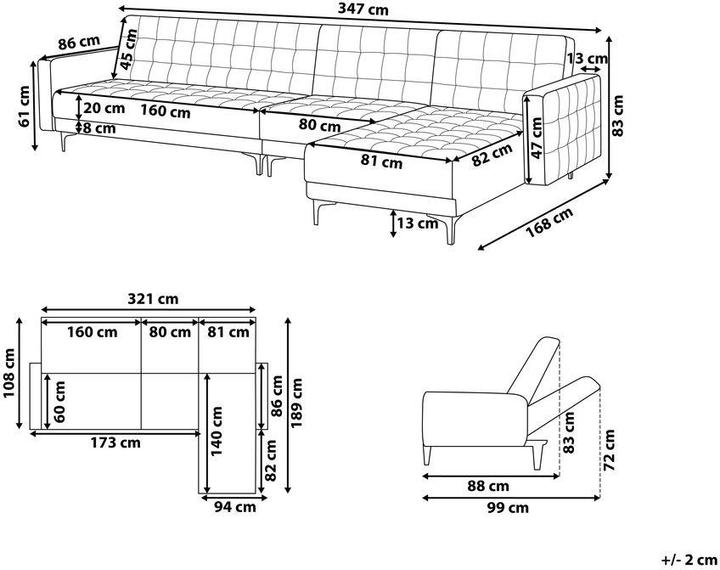 Actual product image Beliani Aberdeen (Modular sofa)