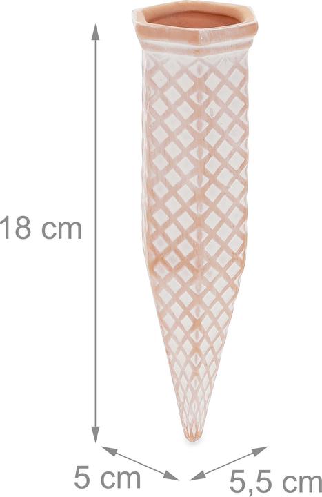 Actual product image Relaxdays 4x clay cone (Clay cone)