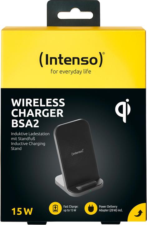 Image du produit Intenso Wireless Charger BSA2 Chargeur noir (15 W)