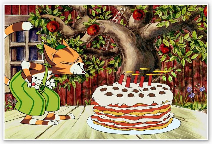 Image du produit Pettersson und Findus Gâteau d'anniversaire (60 x 40 cm)