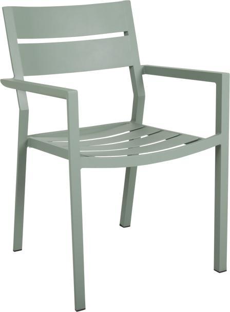 Actual product image Brafab Delia garden chair with armrest Aluminium powder-coated