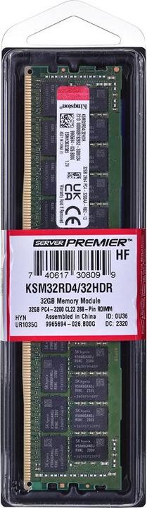 Immagine prodotto Kingston Server Premier (1 x 32GB, 3200 MHz, DDR4-RAM, DIMM)
