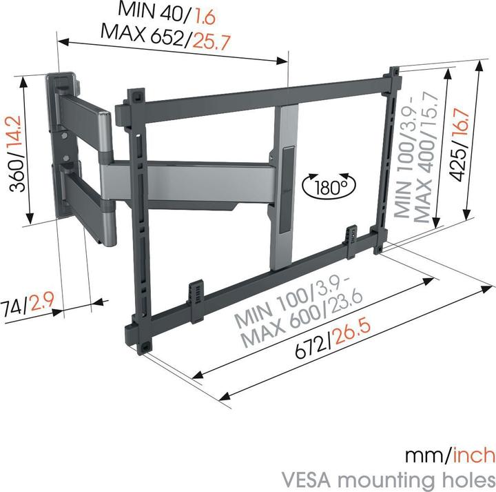 Produktbild Vogels TVM 5645 (Wand, 77", 45 kg)