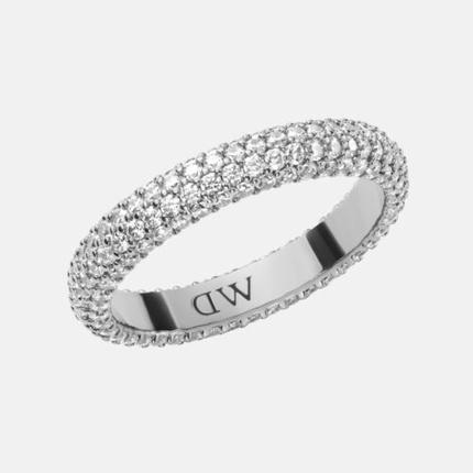 Image du produit Daniel Wellington Bague en acier étincelante avec cristaux de pavé DW0040065 - Circuit : 56 mm (56)