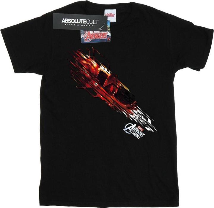 Mens Iron Man Shooting Burst T-Shirt (L)