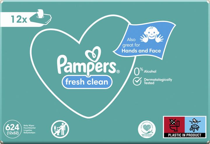 Actual product image Pampers fresh clean (624 Piece)