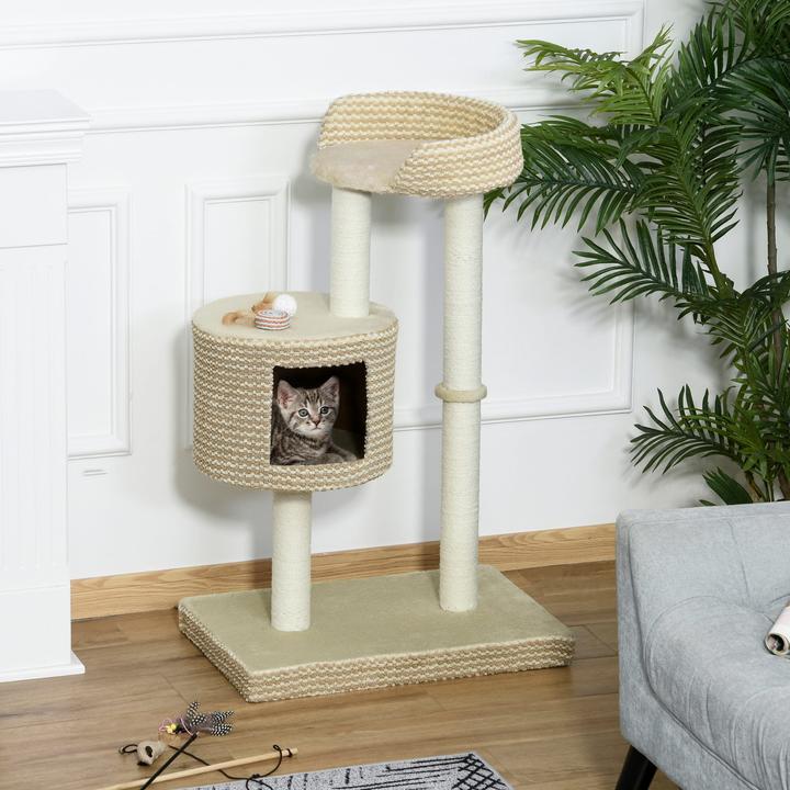 Immagine prodotto Jamb Albero per gatti (96 cm, Beige+caffè)
