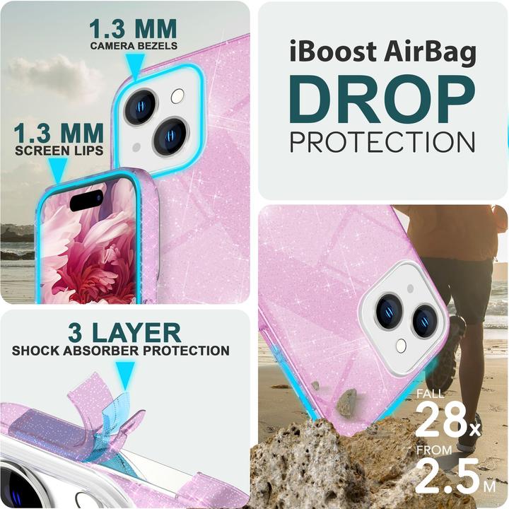 Actual product image Nalia Glitter cover (Apple iPhone 15 Plus)