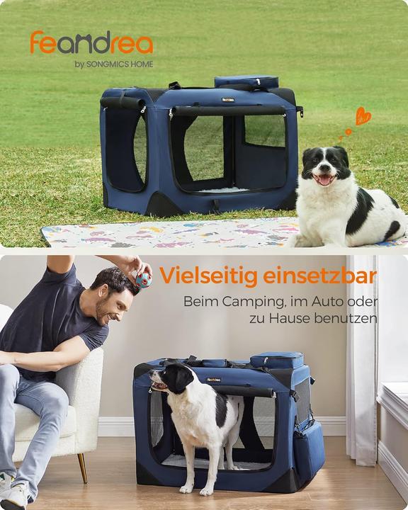 Produktbild Feandrea Faltbare Hundetransportbox XL (Hund, Faltbar, Atmungsaktiv)