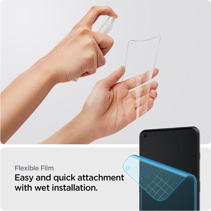 Actual product image Spigen HYDROGEL FILM NEO FLEX 2 PACK ONEPLUS 10 PRO 5G (1 Piece, Oppo Find X5 Pro, OnePlus 11, OnePlus 10 Pro)