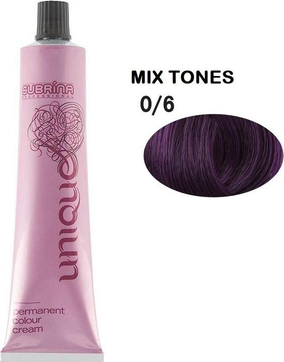 Subrina Vopsea de par permanenta Unique 0/6, Violet, 100ml (0, 6 Violett)