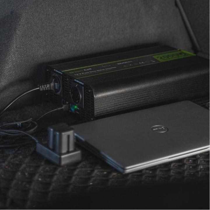 Actual product image GreenCell Car Voltage Inverter - 12V to 230V - 500W