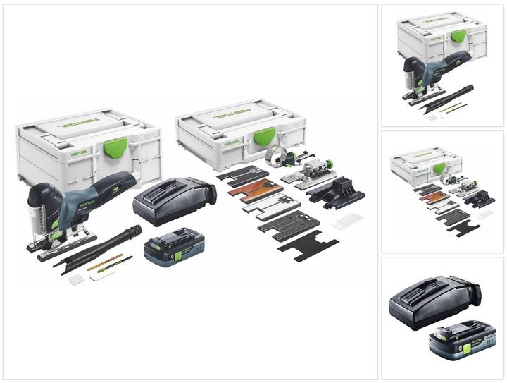 Productafbeelding Festool CARVEX PSC 420 HPC4,0 EBI-Set 18V Li-Ion accu decoupeerzaagmachine set in systainer - 120mm