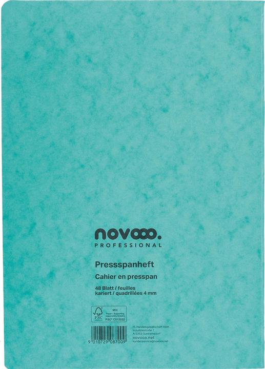 Produktbild Novooo Pressspanheft (A4, Kariert)