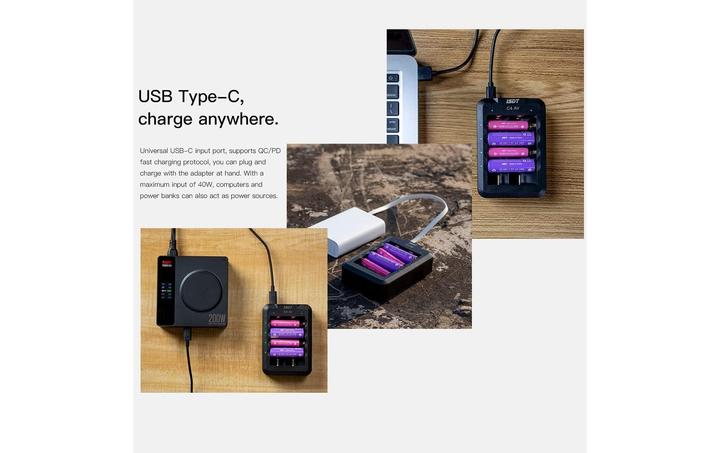 Produktbild Isdt Ladegerät C4 Air USB-C, für NiMH & Li-ion (1 Stk., HR6, HR03, Ladegerät ohne Akku)