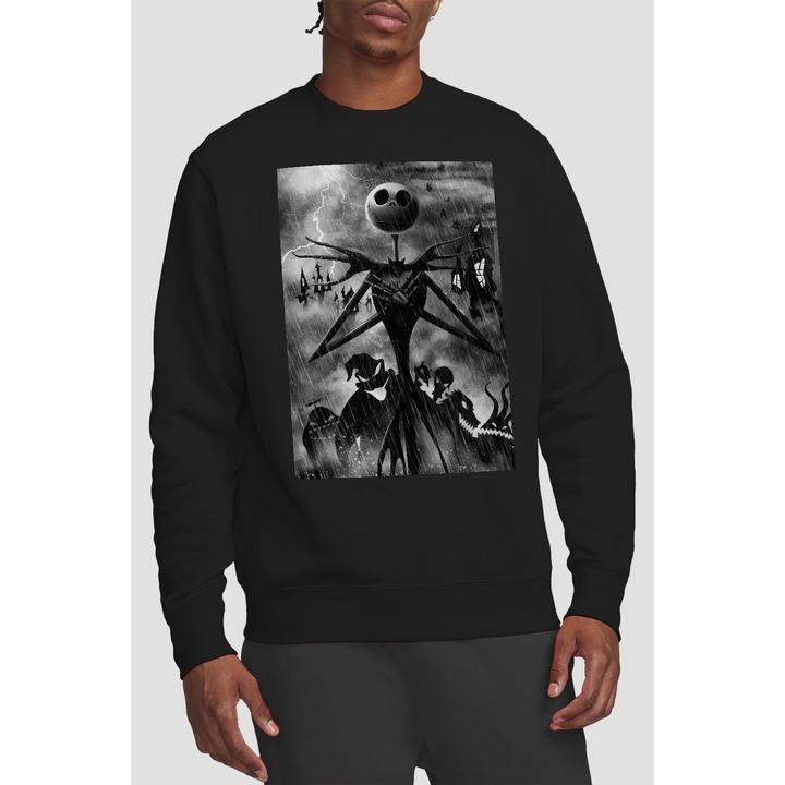 Immagine prodotto The Nightmare Before Christmas Felpa Jack Skellington Pioggia Adulto Unisex (XL)