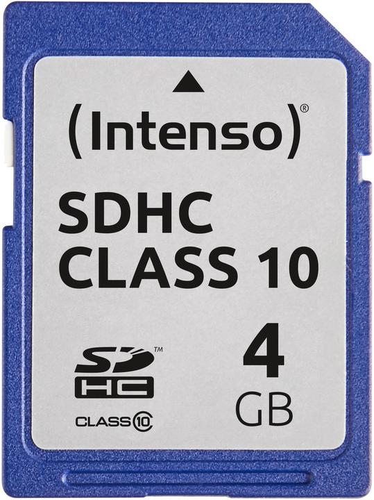 Produktbild Intenso SDHC Card 4GB Class 10 (4 GB, SDHC, U1)