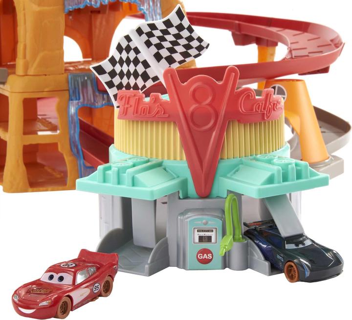 Actual product image Disney Cars Radiator Springs Mountain Race Playset
