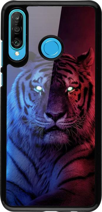 Produktbild PhoneLook Hülle Tiger Blue Red (Huawei P30 Lite)