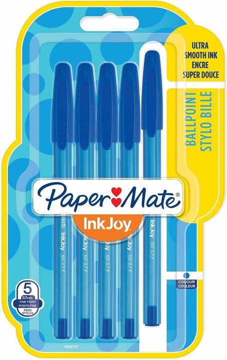 Actual product image Paper Mate Ballpoint InkJoy 100 cap 5er M (Blue, 5 x)