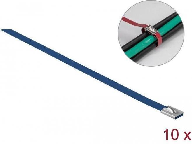 Actual product image Delock Stainless steel cable tie 400x7,9 10 pcs. (Metal cable ties, 400 mm, 10 pcs.)