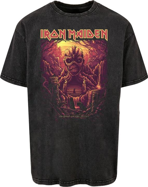 Merchcode Iron Maiden - Mummy Acid Washed Heavy Oversized Tee - 114469