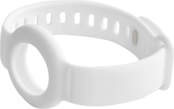 Actual product image Deltaco Silicone Bracelet for Apple AirTag - White