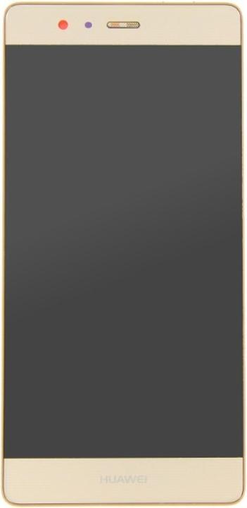 Produktbild OEM Display-Einheit + Rahmen für Huawei P9 gold (Display, Huawei P9)
