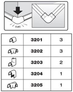 Actual product image Cablefix Connections assorted 10-piece (Duct, 100 cm)