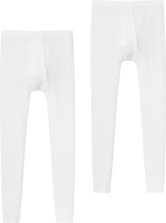 Schiesser Lange Unterhose Original Doppelripp (M, 2er Pack)