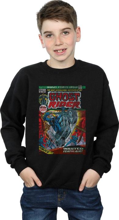 Actual product image Boys Ghost Rider Distressed Comic Cover Sweatshirt (116)
