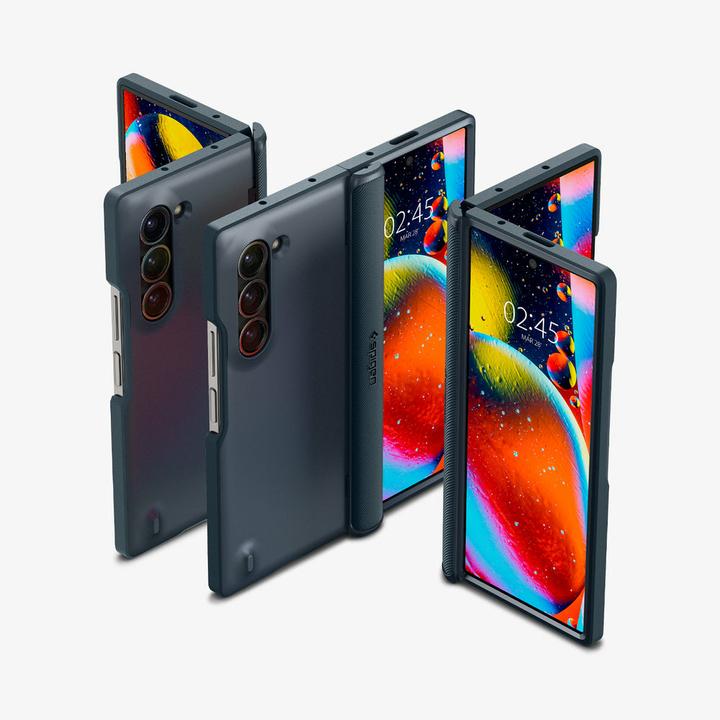 Actual product image Spigen Slim Armor Pro Galaxy Z Fold 6 Case Metal Slate (Samsung Galaxy Z Fold6)