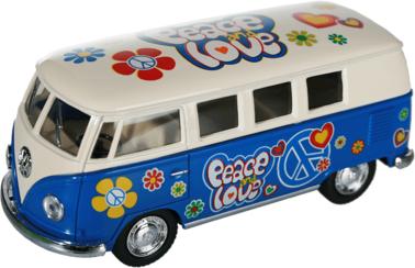 Image du produit Out of the blue ootb - Maquette de voiture en métal avec moteur à friction, VW T1 Bus