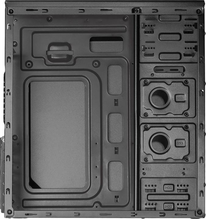 Actual product image Akyga AK13BK - Micro Tower - PC - Acrylonitrile Butadiene Styrene (ABS) - Galvanized S (ATX, mATX, Mini-ITX, Flex ATX)