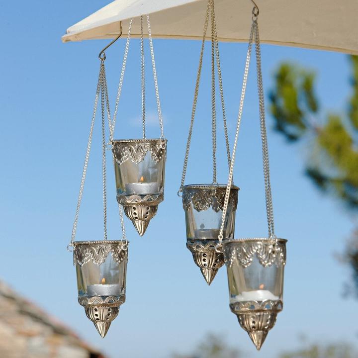 Actual product image Loberon Lanterns set of 4 Céleste (4 x, H)