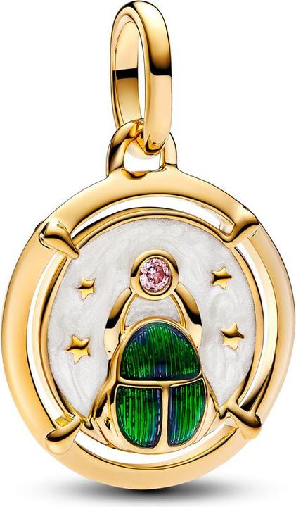 Image du produit Pandora Médaille de Me SkarabÃ (Émail, Métal, Plaqué or)