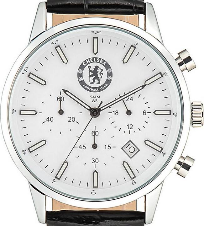 Chelsea FC Mens Crest Chronograph Watch (Chronograph, 38 mm)