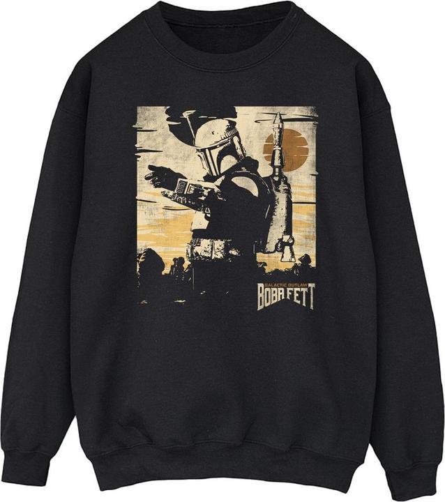 Actual product image Star Wars Mens The Book Of Boba Fett Points Sweatshirt (L)