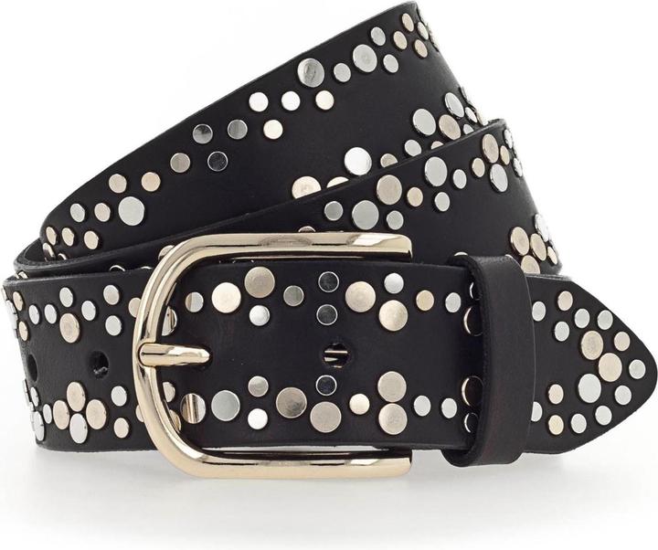 Actual product image Vanzetti Studded leather belt (80)