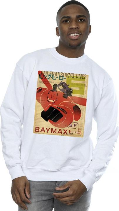 Produktbild Disney Big Hero 6 Baymax Flying Baymax Newspaper Sweatshirt (S)