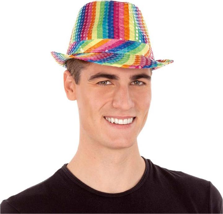 Actual product image My Other Me Rainbow sequin hat T/58