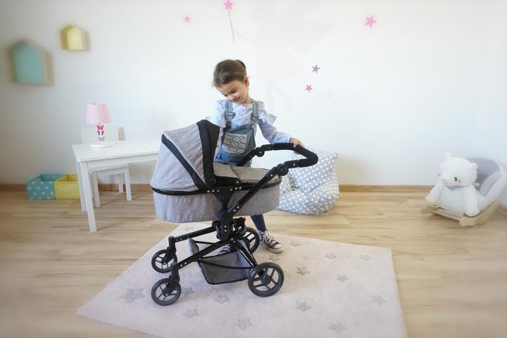 Immagine prodotto Knorrtoys Carrozzina per bambole Boonk - nero pietra