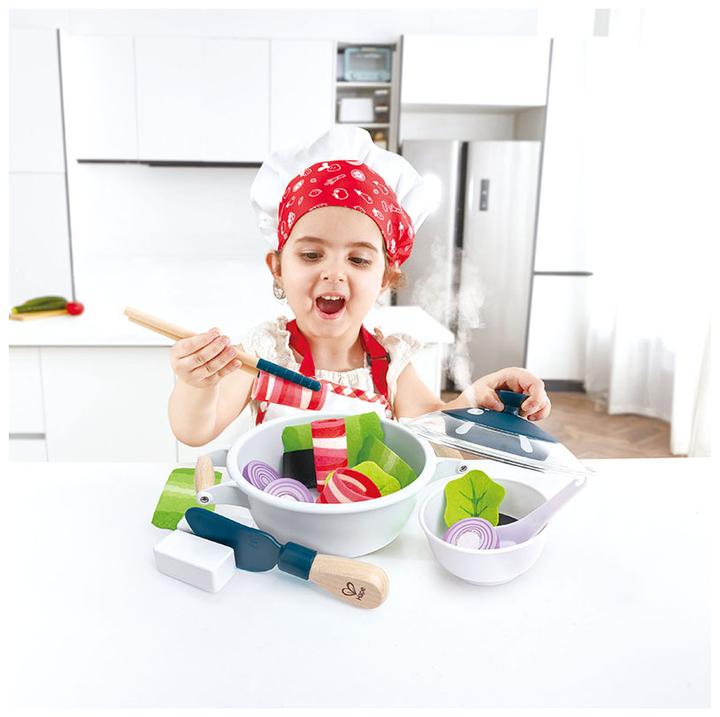 Actual product image Hape Chinese fondue pot with accessories